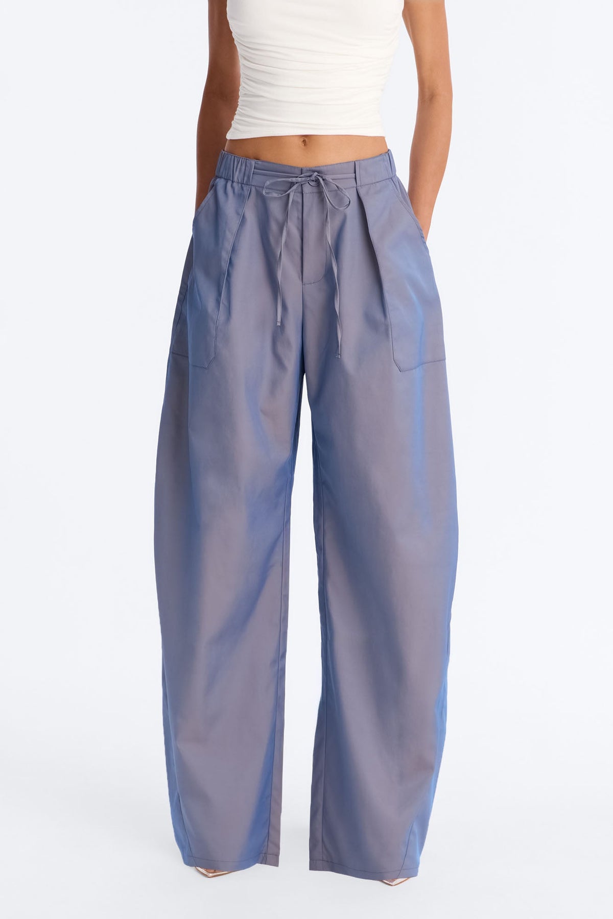 No Chill Zone Windbreaker Barrel Pant 31″ - Blue