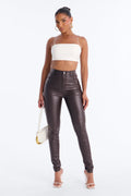 Tall Sammie High Rise Pants - Chocolate
