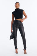 Tall Sammie High Rise Pants - Black