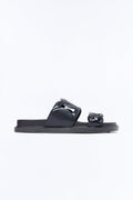 Alma Slip On Sandals - Black