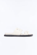 Alma Slip On Sandals - Ivory
