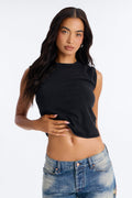 Koko Washed Short Sleeve T-Shirt - Black