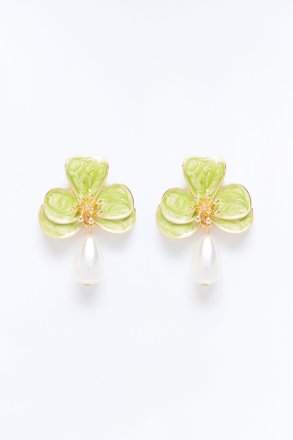 Pearlita Earrings - Green