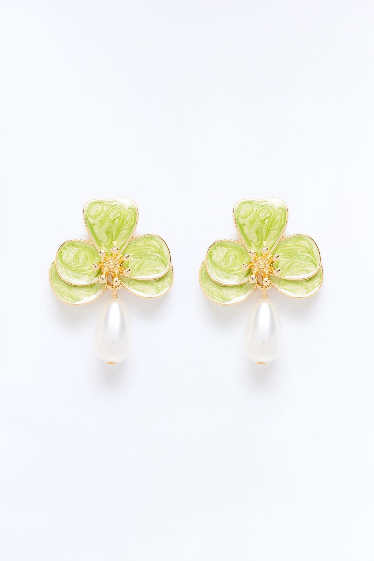 Pearlita Earrings - Green