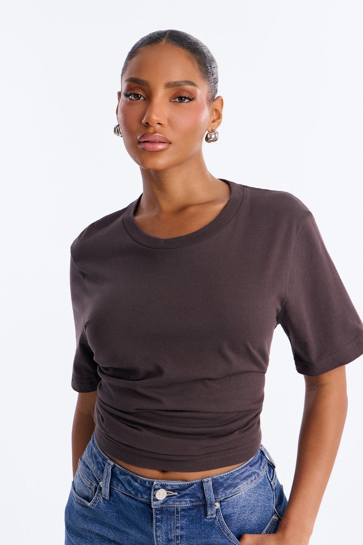 Your Favorite Everyday Essential T Shirt - Brown