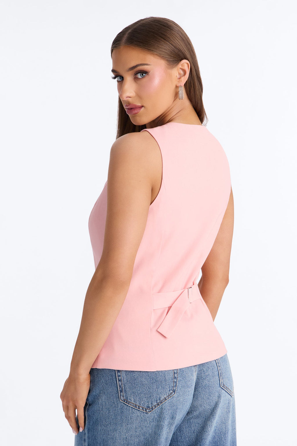 Brooklyn Babe Vest Top - Pink