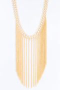 Zaya Fringe Necklace - Gold