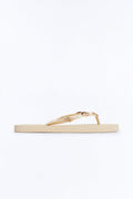 Beachy Hardware Flip Flops - Sand