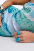 Always Extra 2 Piece Ring Set - Turquoise