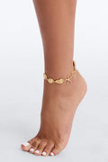 Tropicoast Seashell Anklet - Gold