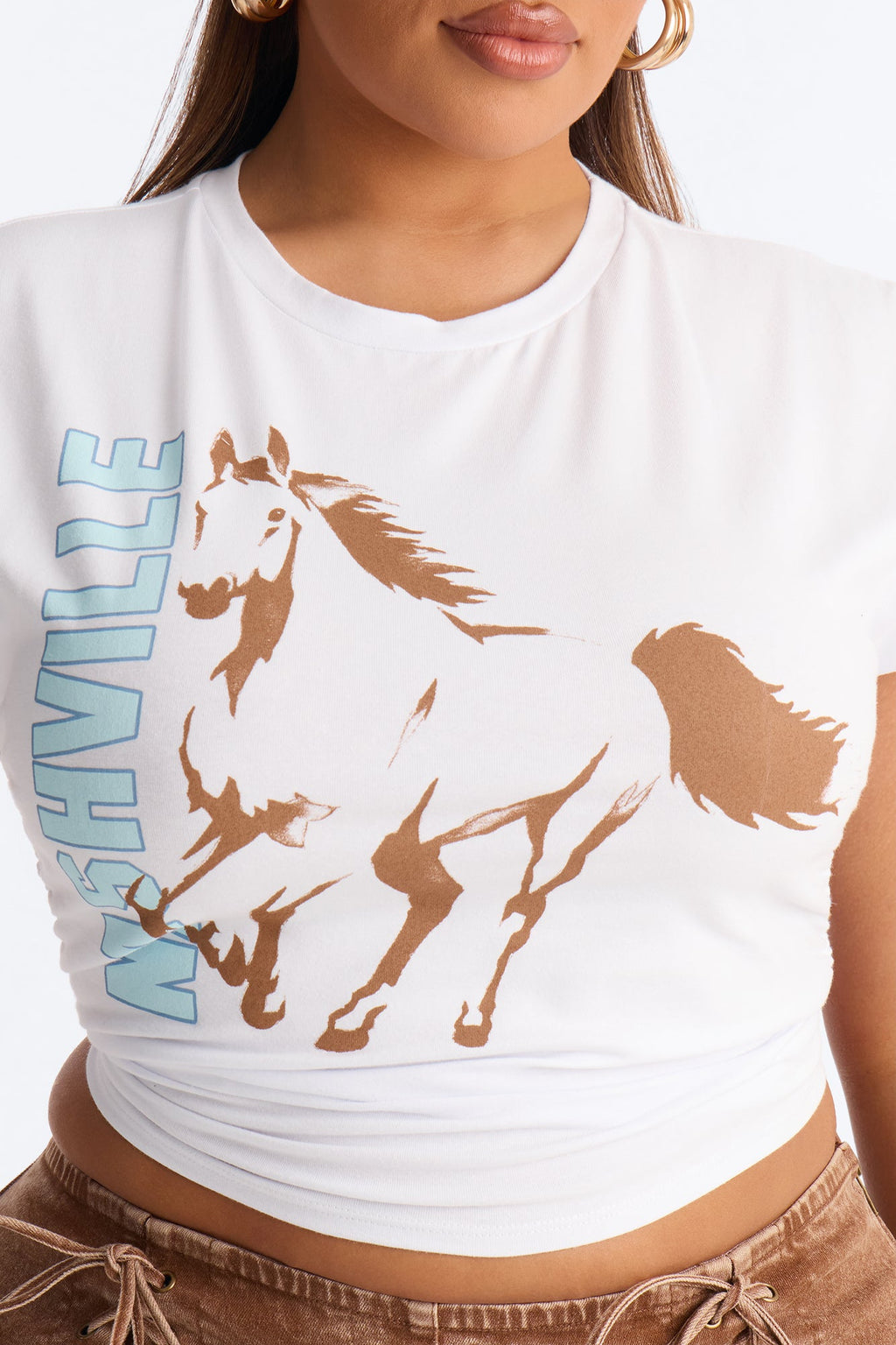 Wild In Nashville Muscle Tee - White