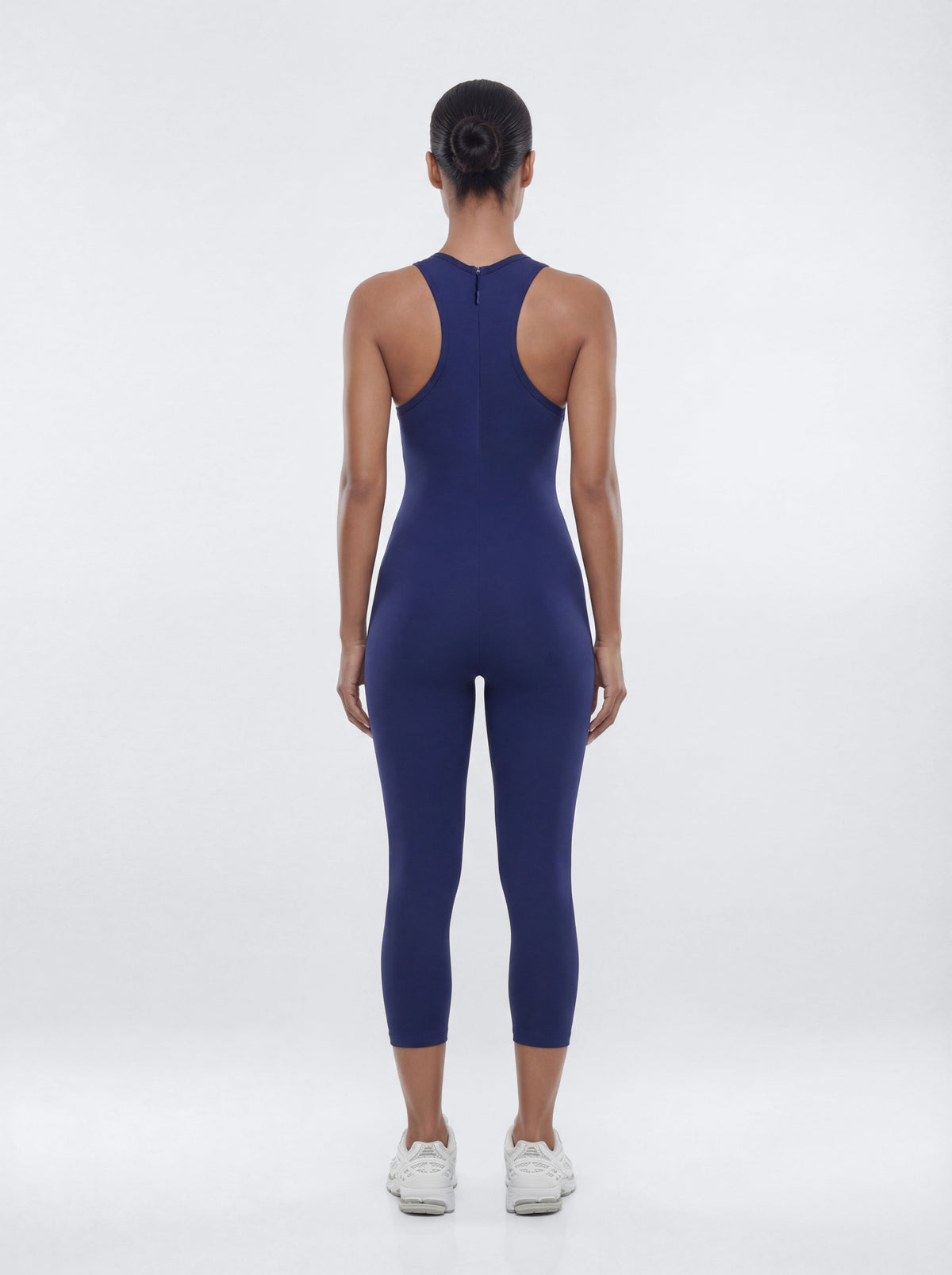 ProStretch™ 18″ High Neck Capri Jumpsuit - Navy
