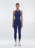 ProStretch™ 18″ High Neck Capri Jumpsuit - Navy